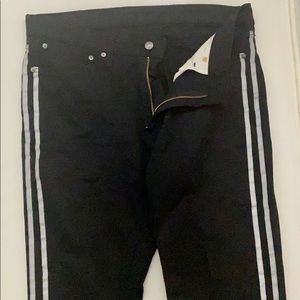 Levis NEW Men’s Black Jeans Grey Stripe Size 36